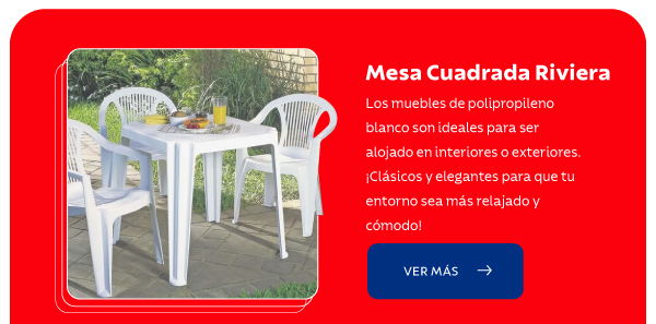 Mesa Cuadrada Riviera